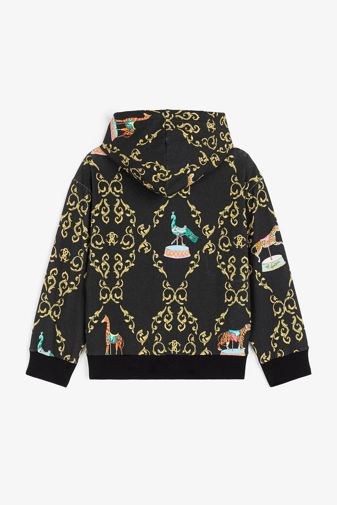 Filigree-Print Cotton Hoodie