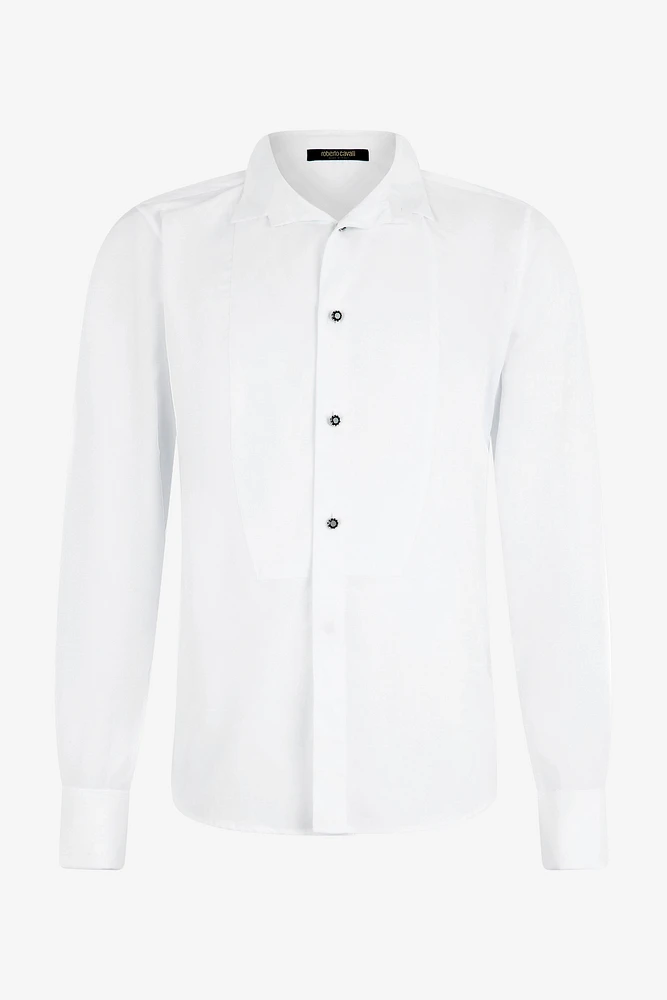 Shirt with plastron