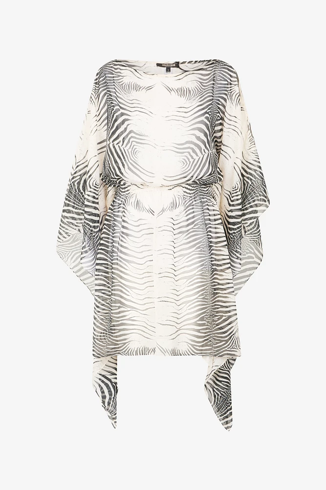 Zebra-Print Caftan