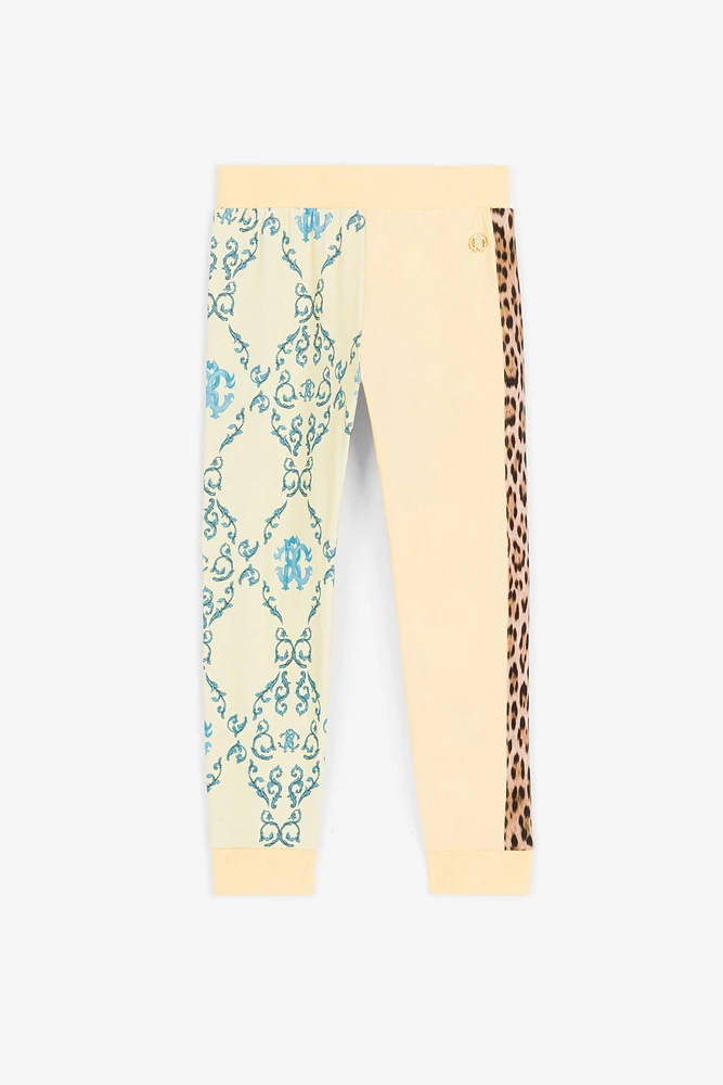 Leopard And Filigree-Print Sweatpants