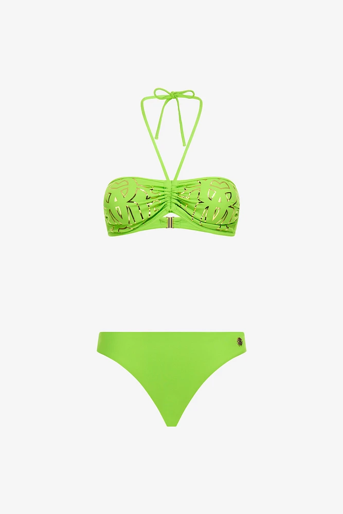 Green Logo Monogram RC Bikini