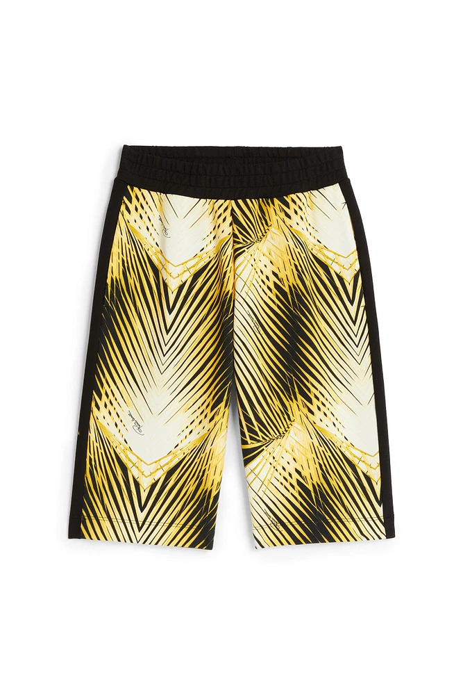 Palm tree-print shorts