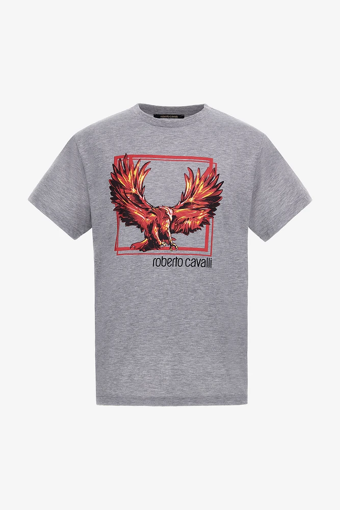 T-shirt with Eagle logo and print