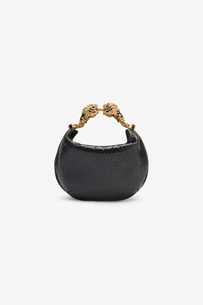 Mini Hobo Roar Bag With Snake Print