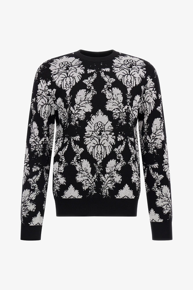 Broccato Print Sweater