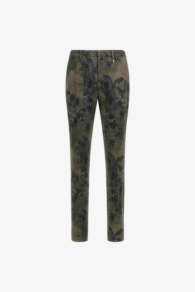 Hawaii Green printed trousers