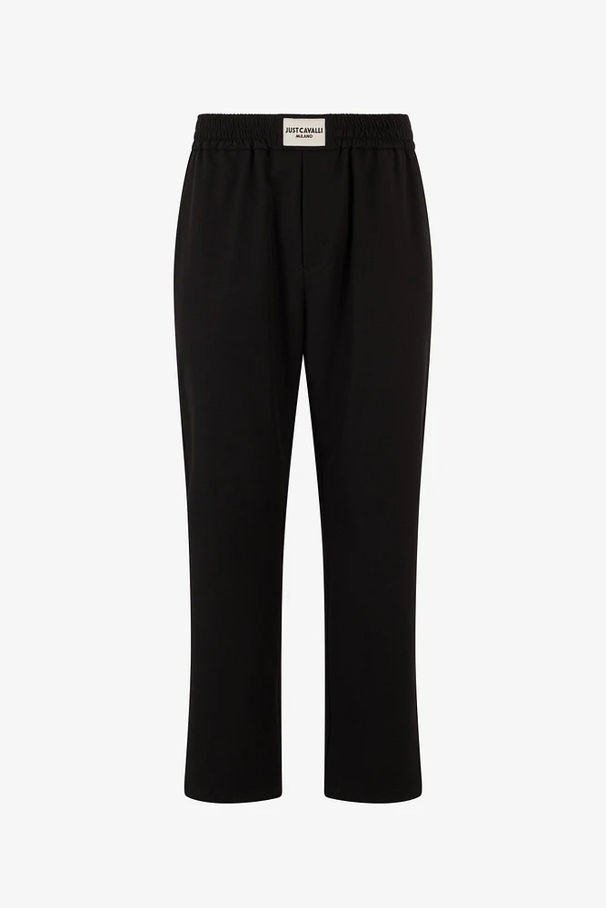 Sports Pants With Logo Label