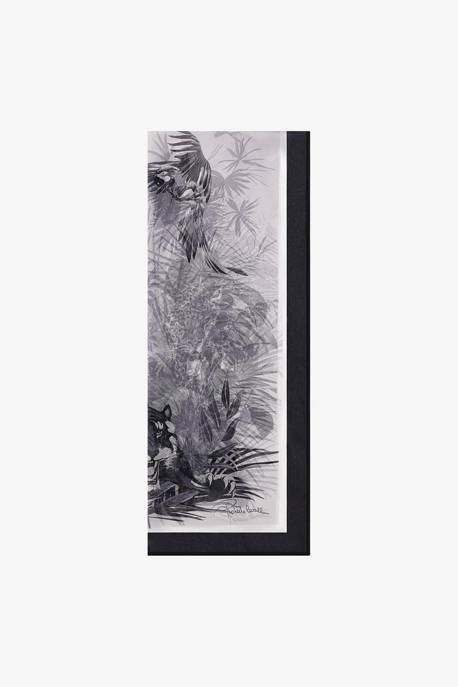 Roberto Cavalli Stole with JUNGLE print