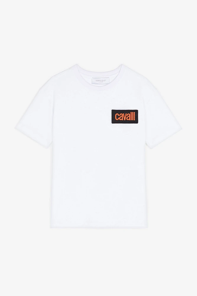 Logo-Patch Cotton T-Shirt