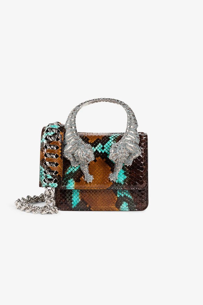 Small Roar Crystal-Embellished Shoulder Bag