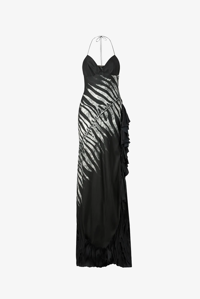 Long Dress With Zebra Print