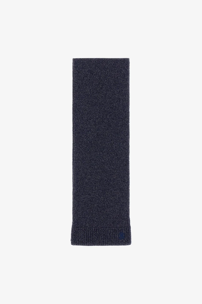 Dark Blue Scarf With Monogram RC