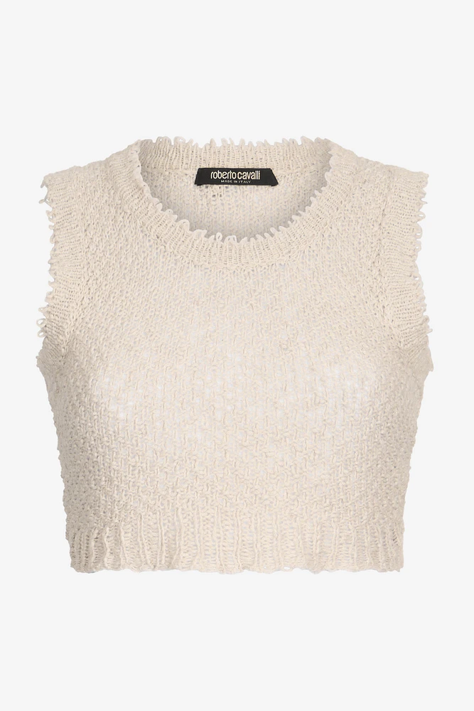 Ivory Textured Knit Top