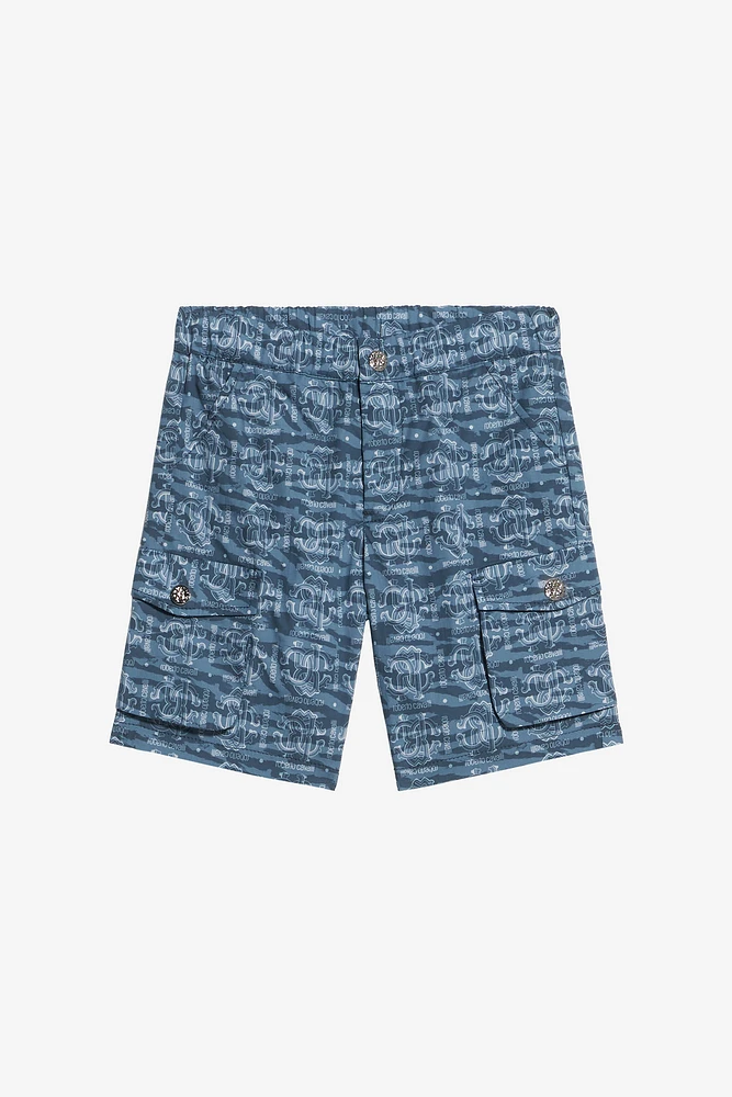 Cotton Shorts With All-Over Print