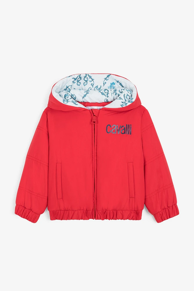 Logo-Print Padded Jacket