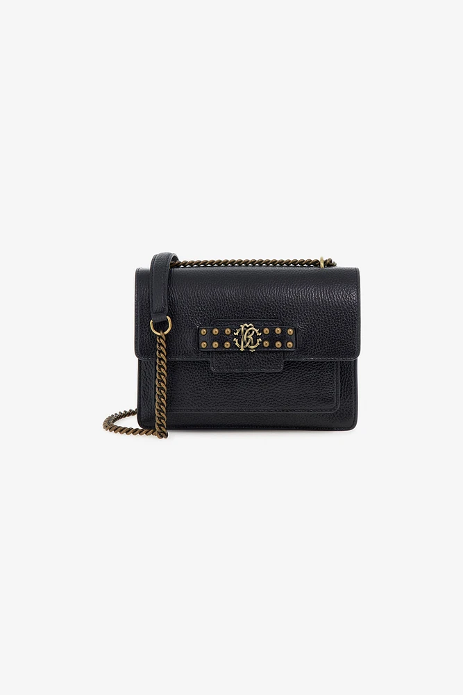 Black Pochette Bag with Monogram RC