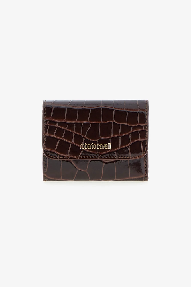 Crocodile-print wallet
