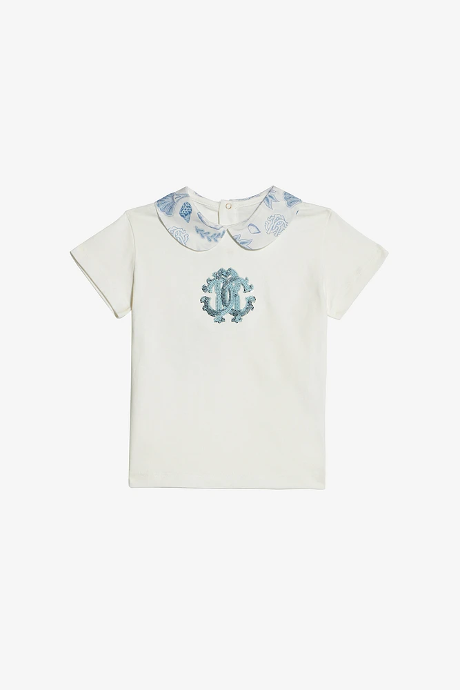 T-Shirt With Sequin RC Monogram