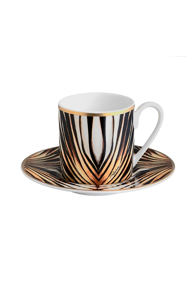 Ray Of Gold 2 Coffe Cups In Gift Box
