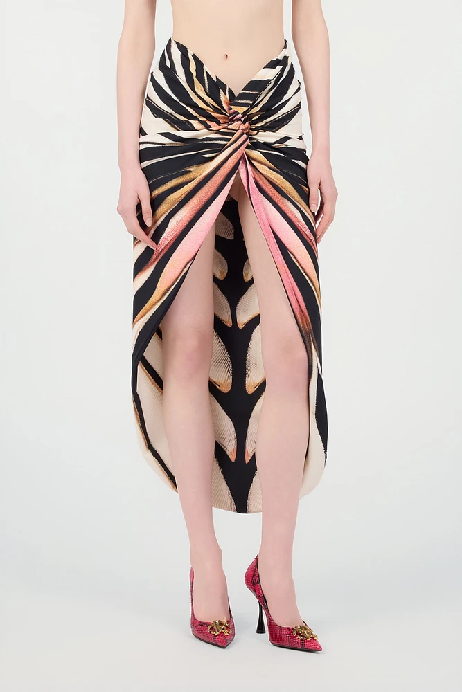 Sarong With Ray Of Pink Print