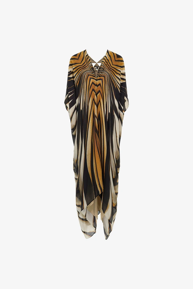 Kaftan with Ray of Gold print