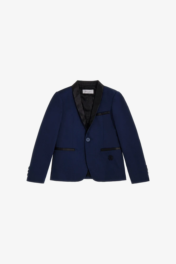 Jacket with satin relief