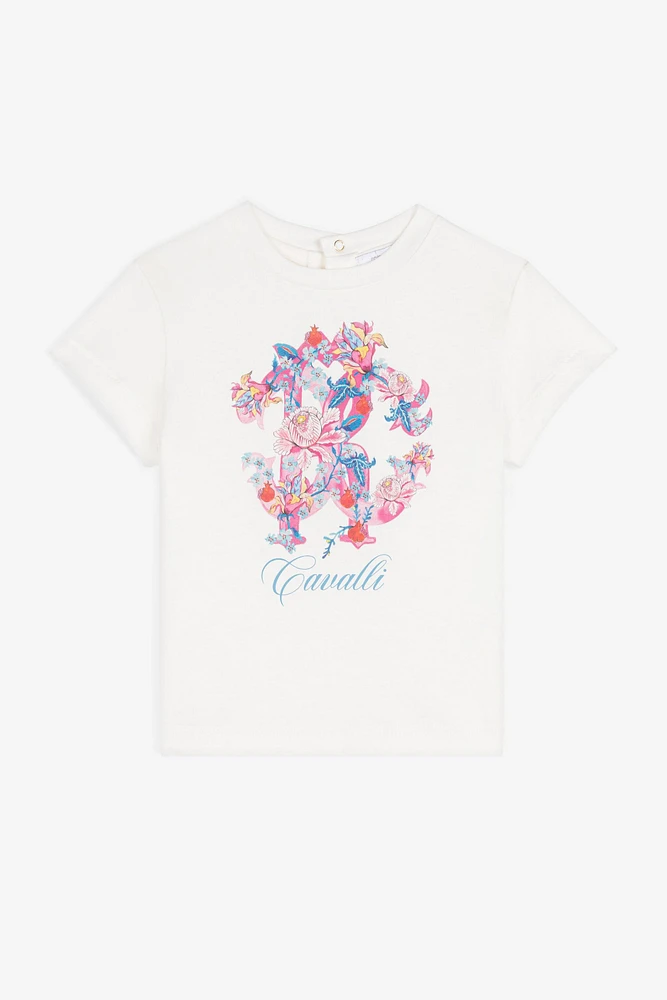 RC Monogram-Print Cotton T-Shirt