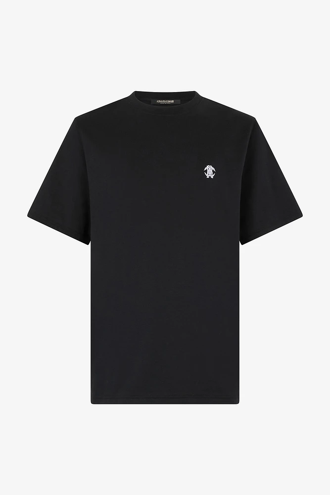T-Shirt With Mirror Snake Monogram