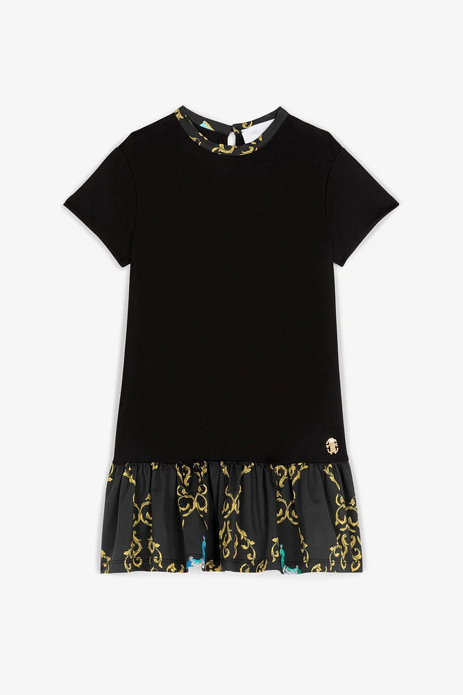 Baroque-Print Dress