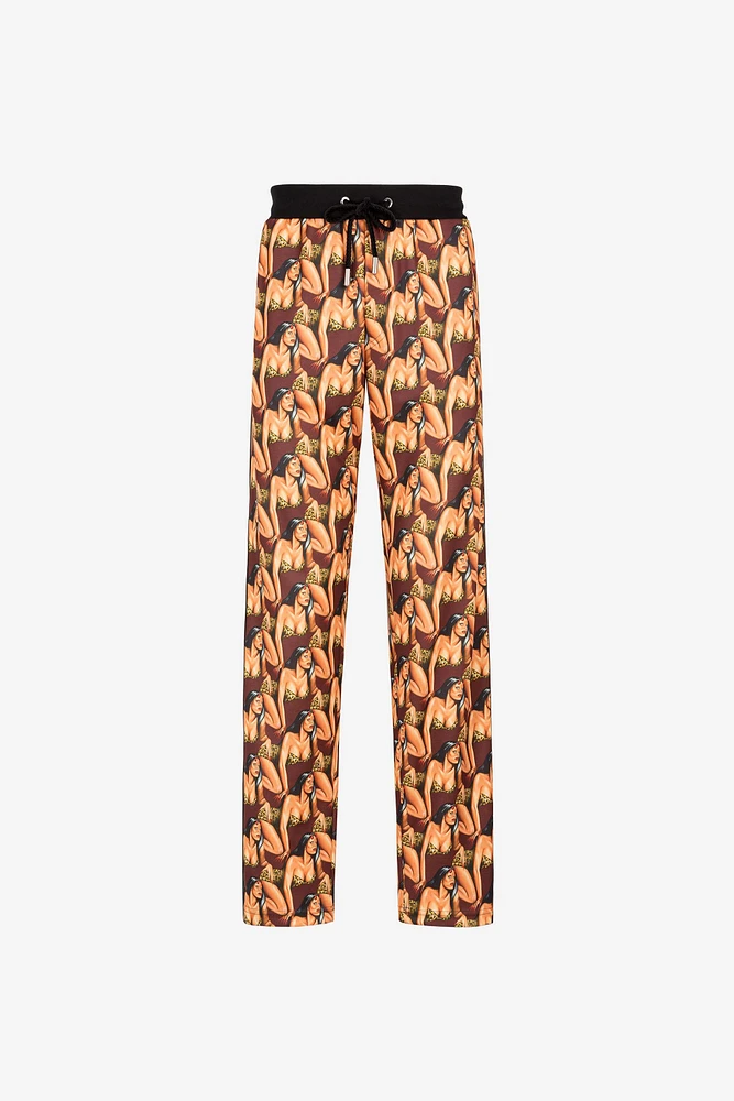 Graphic-Print Track Pants