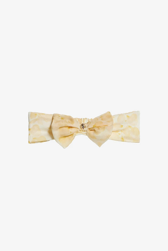 Bandeau With Bow And Floral Print