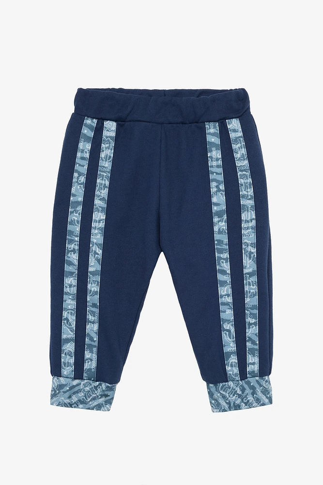 Sport Pants With Contrasting Bands And RC Monogram