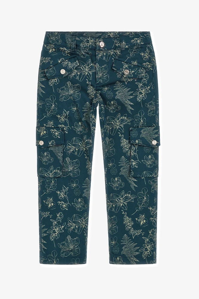 Danza Floreale print jeans