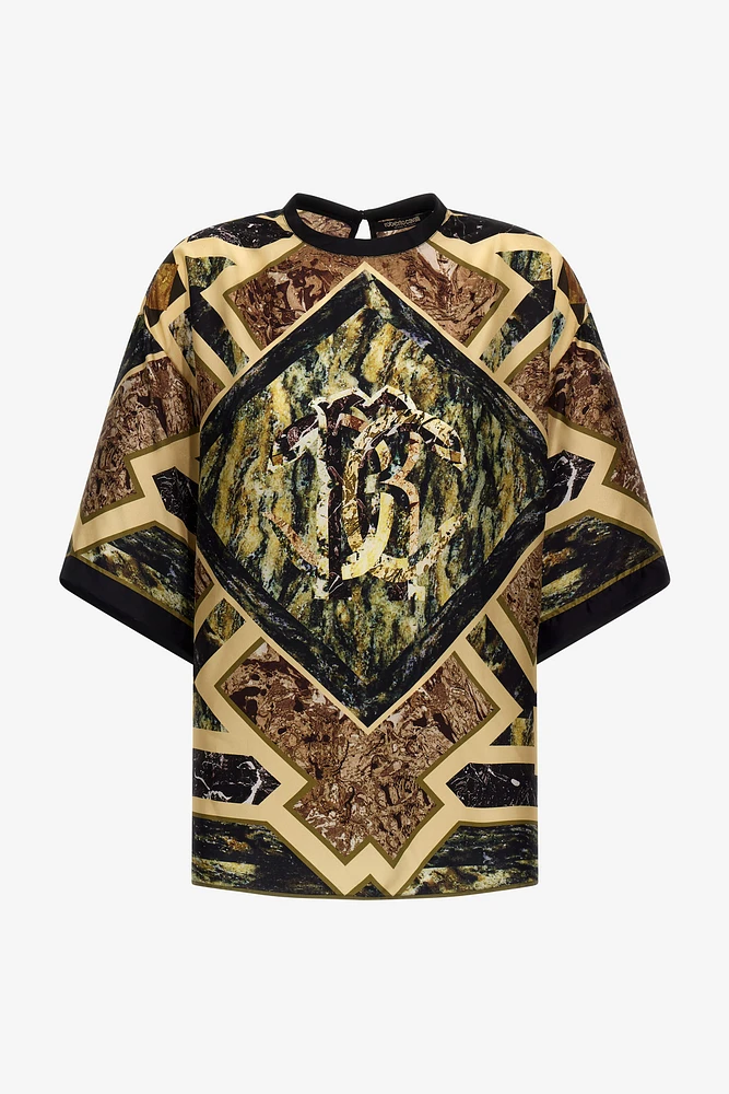 Marble Print T-Shirt
