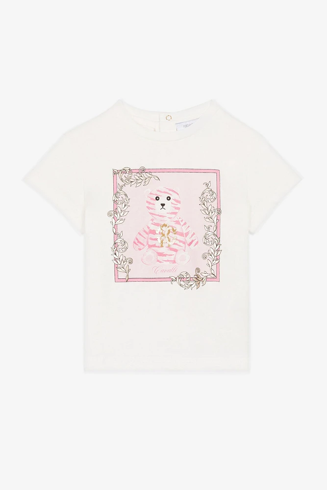 Teddy Bear-Print Cotton T-Shirt