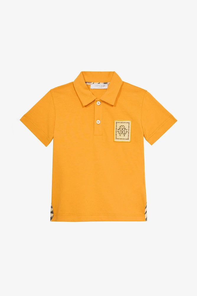 Cotton Polo-Shirt With Patch
