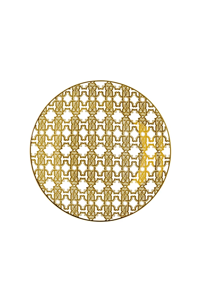 Monogram Gold 2 Fruit Plates