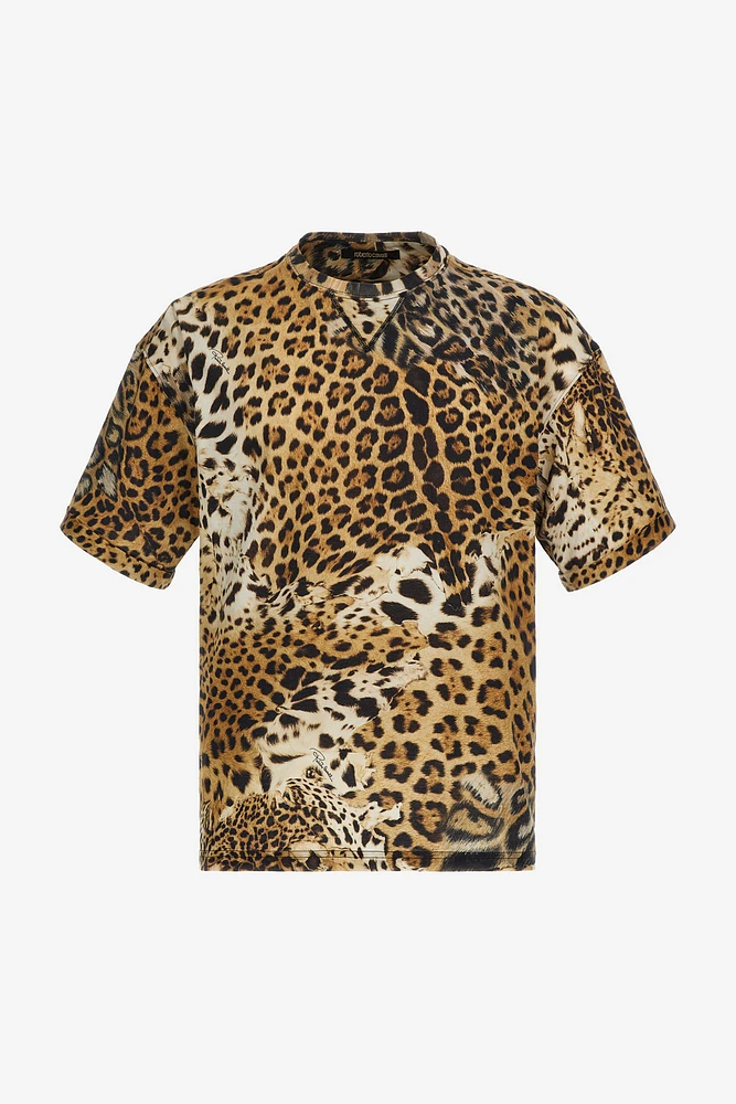 T-shirt with Jaguar Skin print