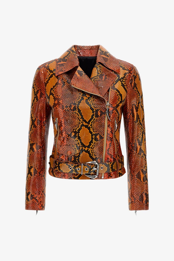 Snake leather jacket