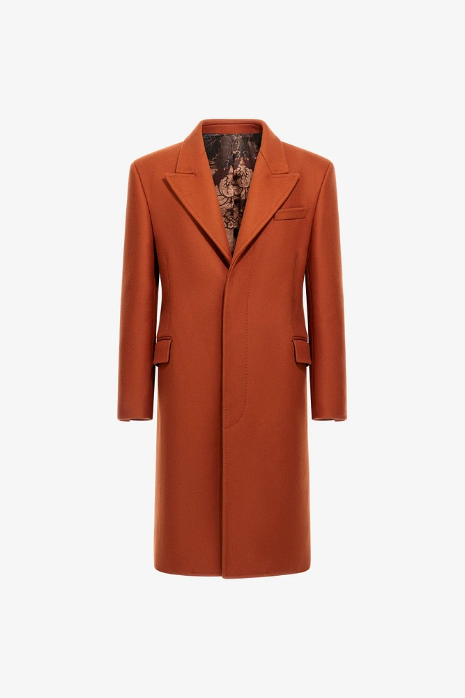 Coat with Broccato Lining