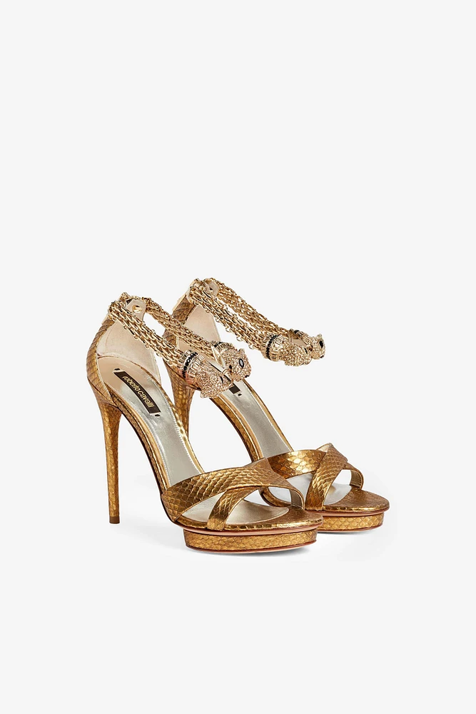 Jewel panther sandals