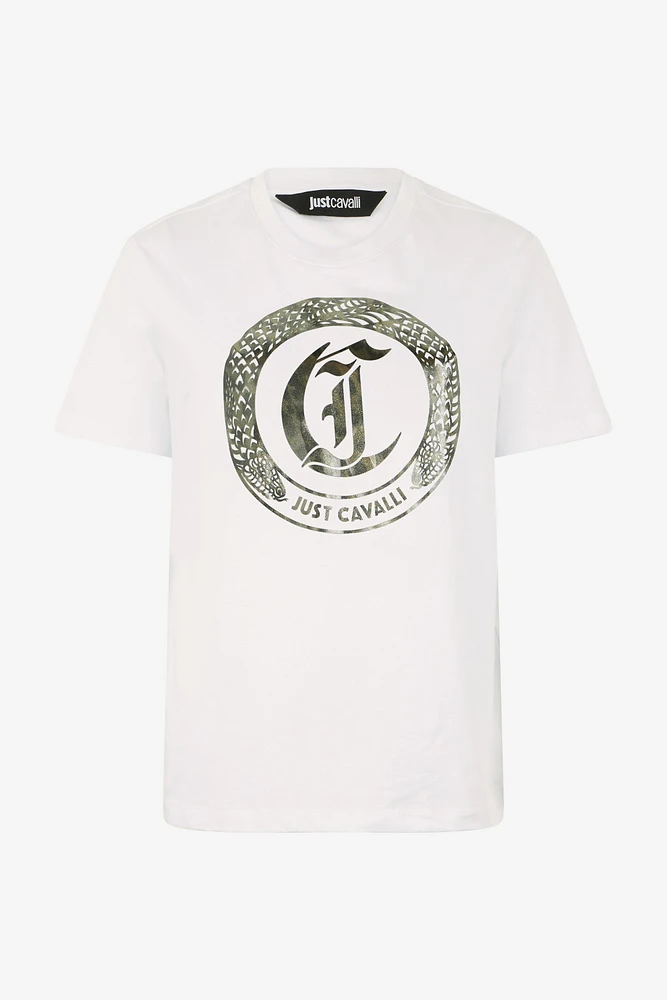 T-Shirt With JC Monogram