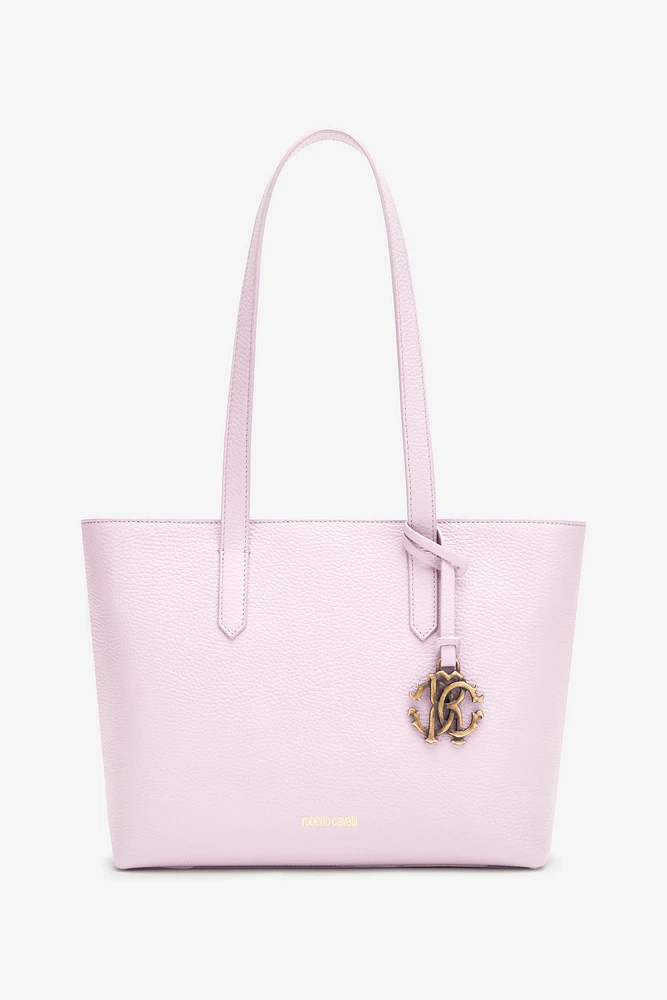 Medium leather shopper with RC charm