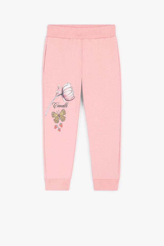 Graphic-print tracksuit bottoms