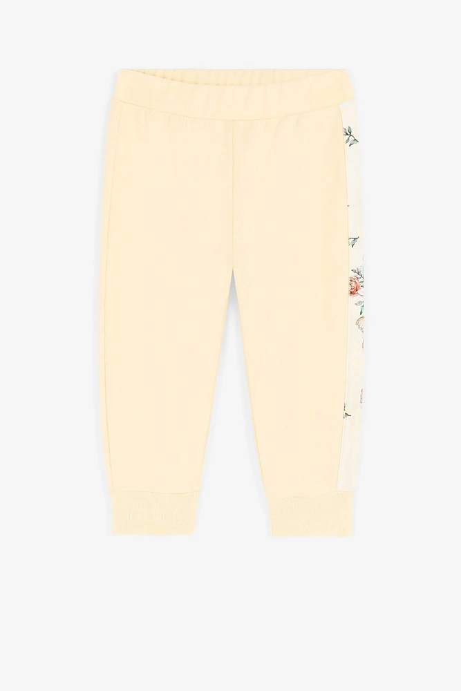 Jaguar And Flower-Print Cotton Sweatpants