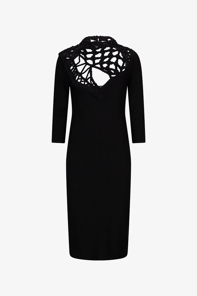 Midi dress with cut-out