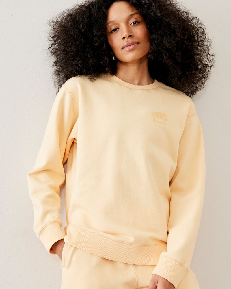 roots boyfriend crewneck sweatshirt