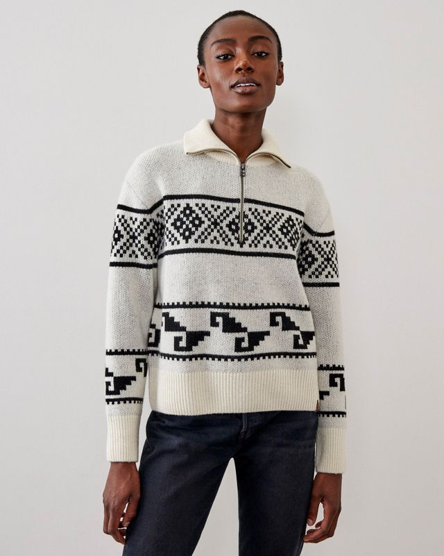 Roots Fair Isle Sweater Stein Shirt in Sandshell Mix