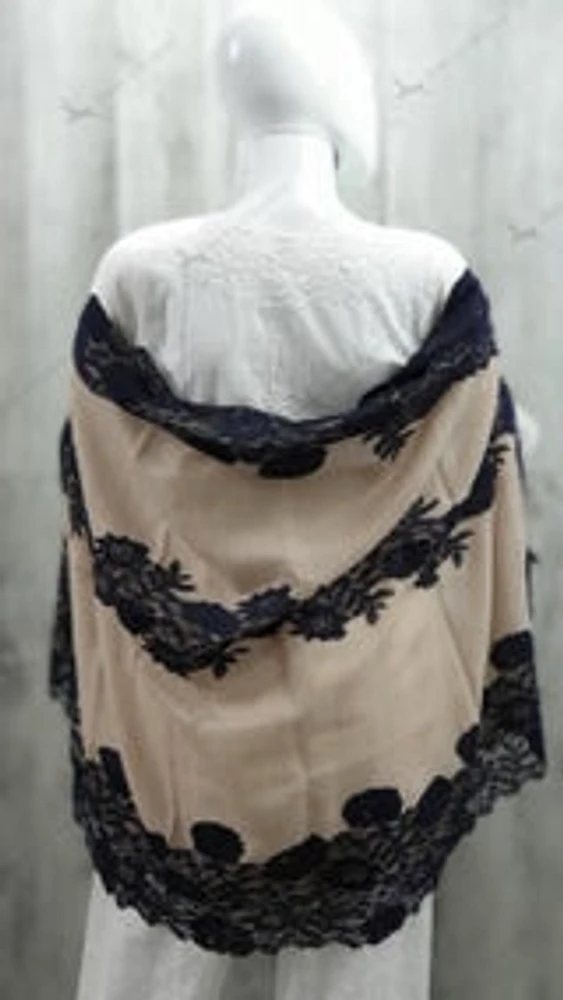 Pure Pashmina Shawl with Lace