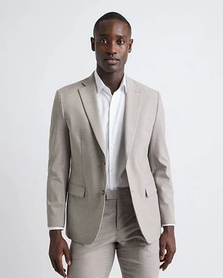 Veston de Complet Taupe à Coupe Étroite